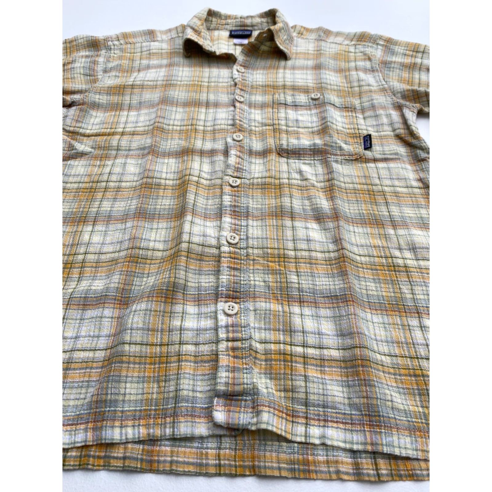 Patagonia Patagonia Men’s Vintage Short Sleeve Button-Up Seersucker Plaid Shirt M Size US M / EU 48-50 / 2 - 3 Thumbnail