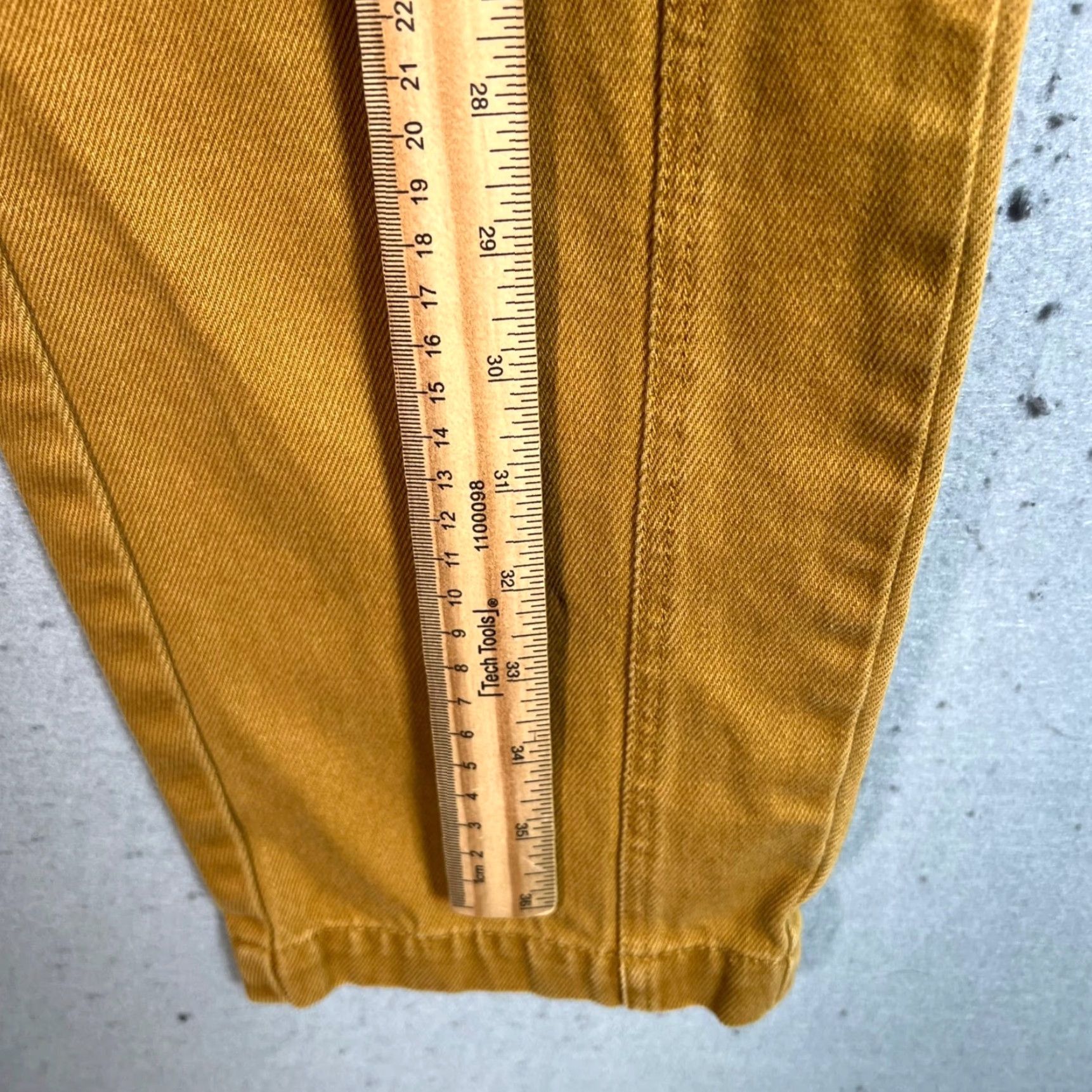 Alex Mill VINTAGE Alex Mill Womens Pants Chino 25 Mustard Yellow Cotton Blend Tapered Front Flat 29in Inseam Womens Size 42" / US 20 - 6 Thumbnail