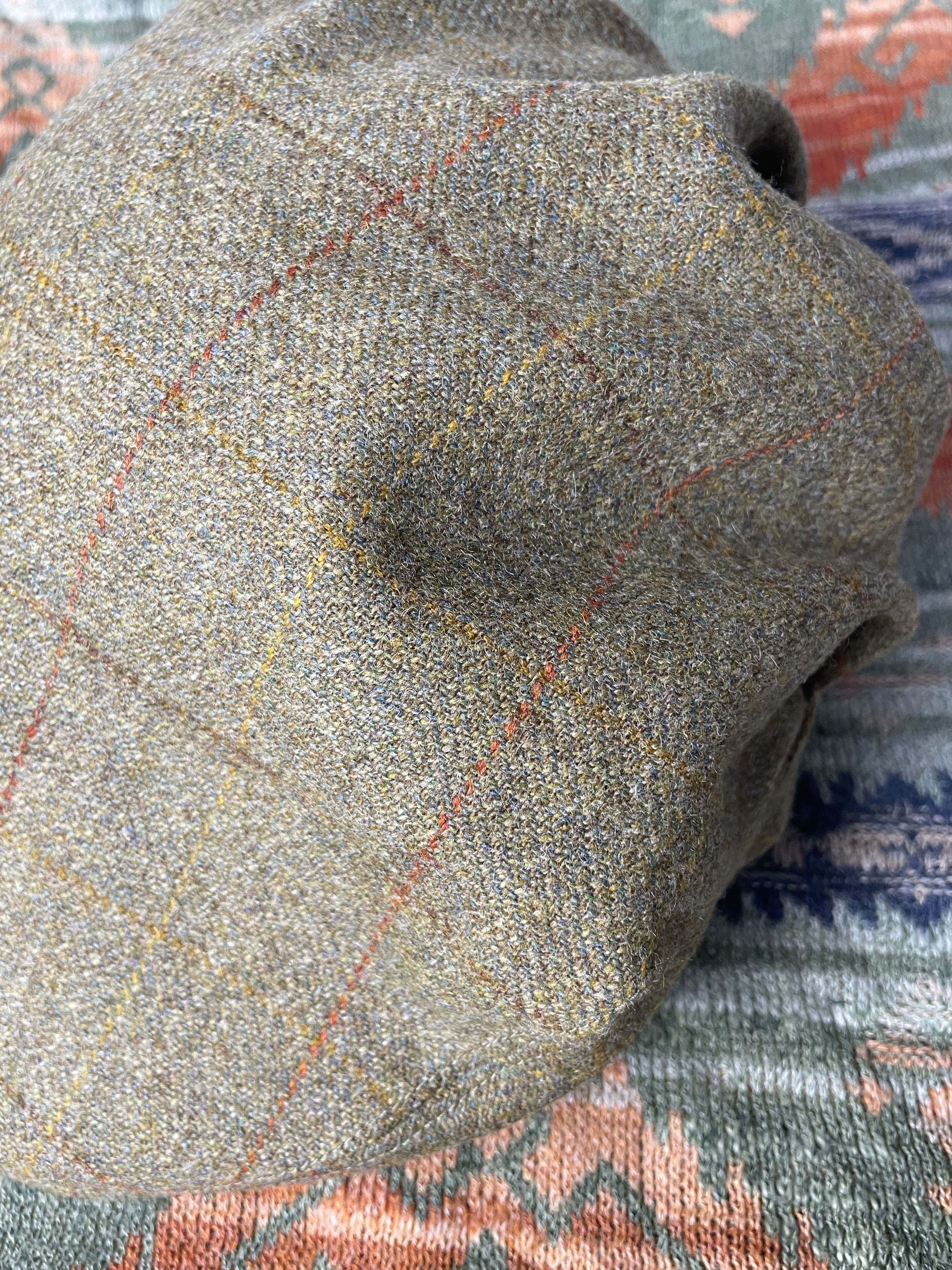 RRL Ralph Lauren RRL Ralph Lauren Wool Tweed Flat Cap Beret Hat Peaked Cap Size ONE SIZE - 7 Thumbnail