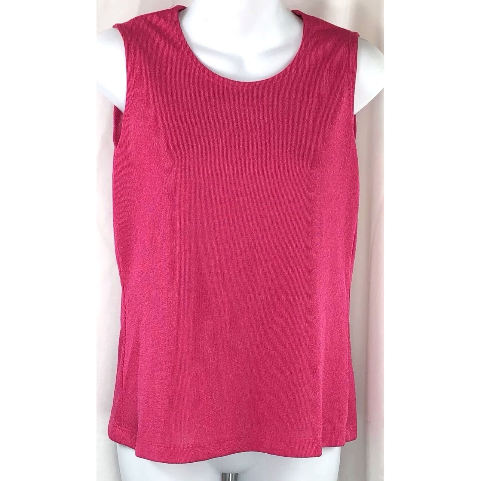 Vintage Notations Tank top Sleeveless Pink Pullover Coastal Capsule Beach Knit Shirt Womens S Size S / US 4 / IT 40 - 5 Thumbnail