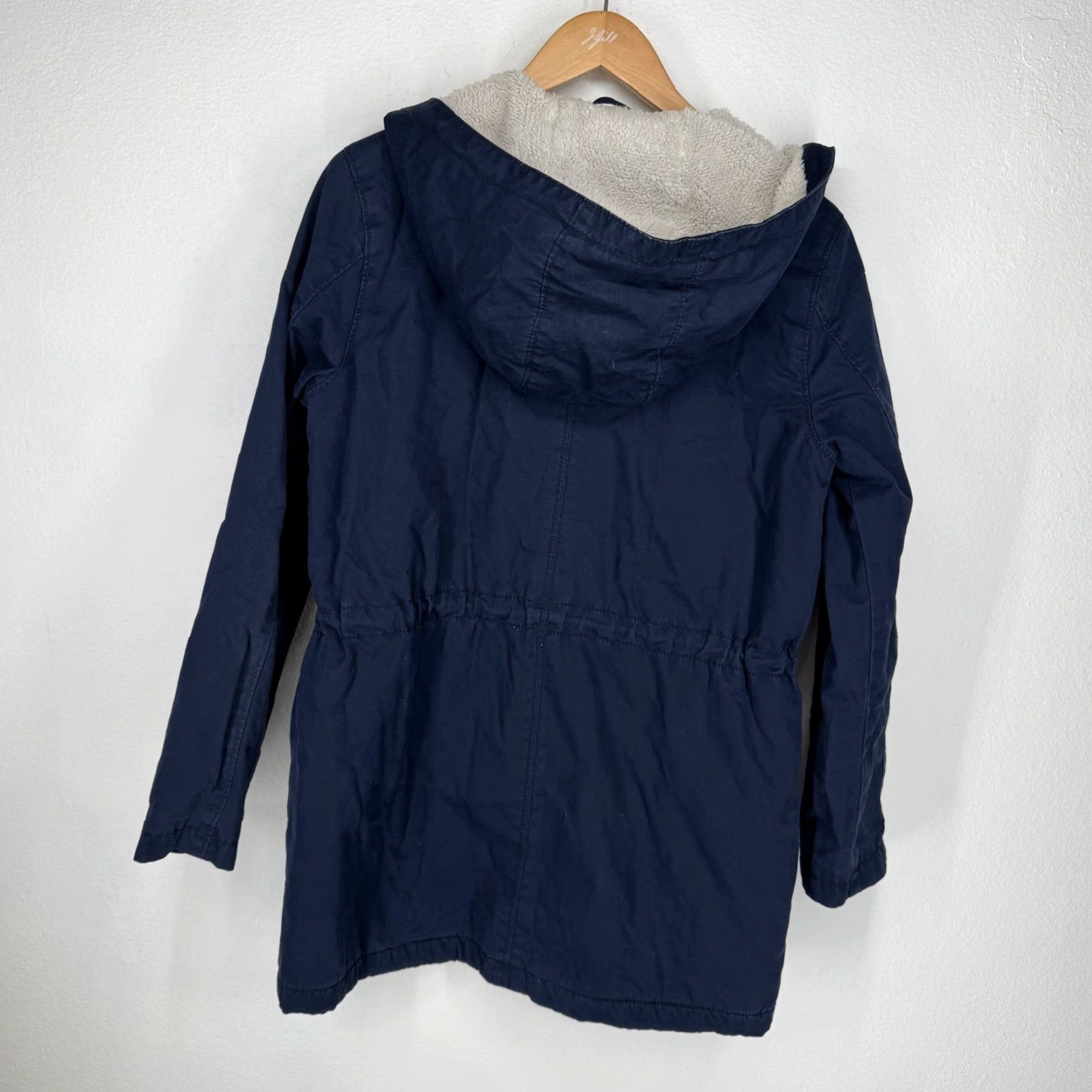 Old Navy Old Navy Jacket Hooded Sherpa Lined Barn Coat Blue Navy Size S Casual Women Size S / US 4 / IT 40 - 6 Thumbnail
