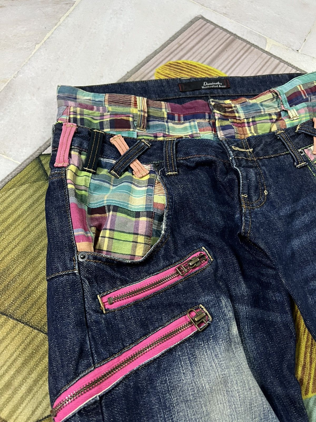 Japanese Brand × Seditionaries VTG DOMINATE HANDCRAFTED DOUBLE WAIST JEANS Size US 32 / EU 48 - 4 Thumbnail