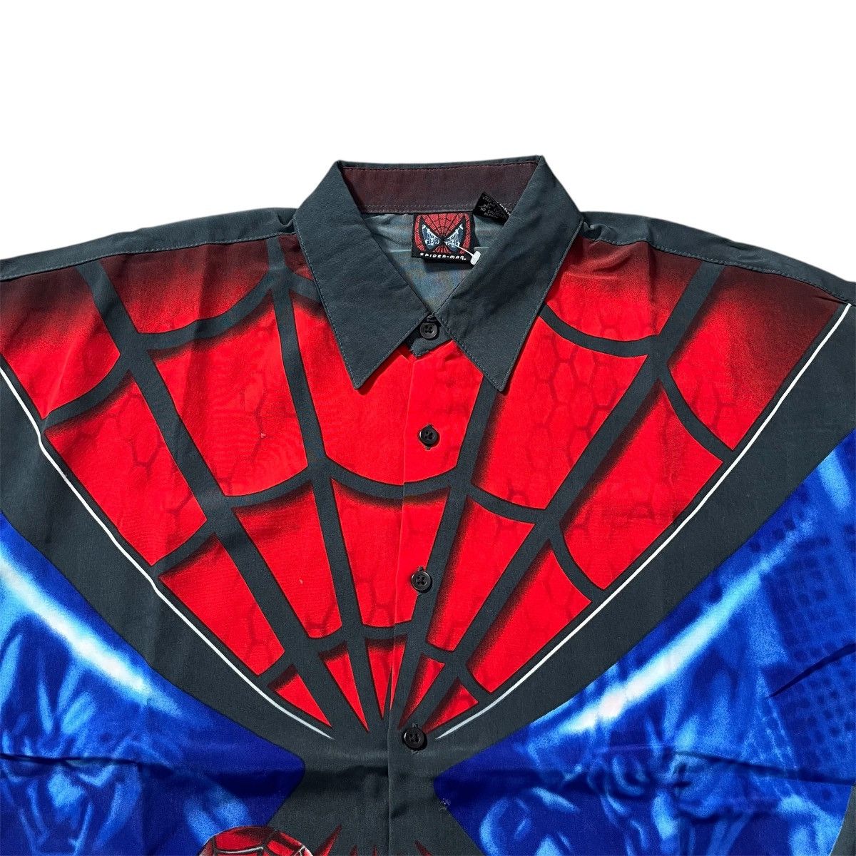 Vintage Y2K AOP Spiderman Movie Button up Shirt Size US M / EU 48-50 / 2 - 3 Thumbnail