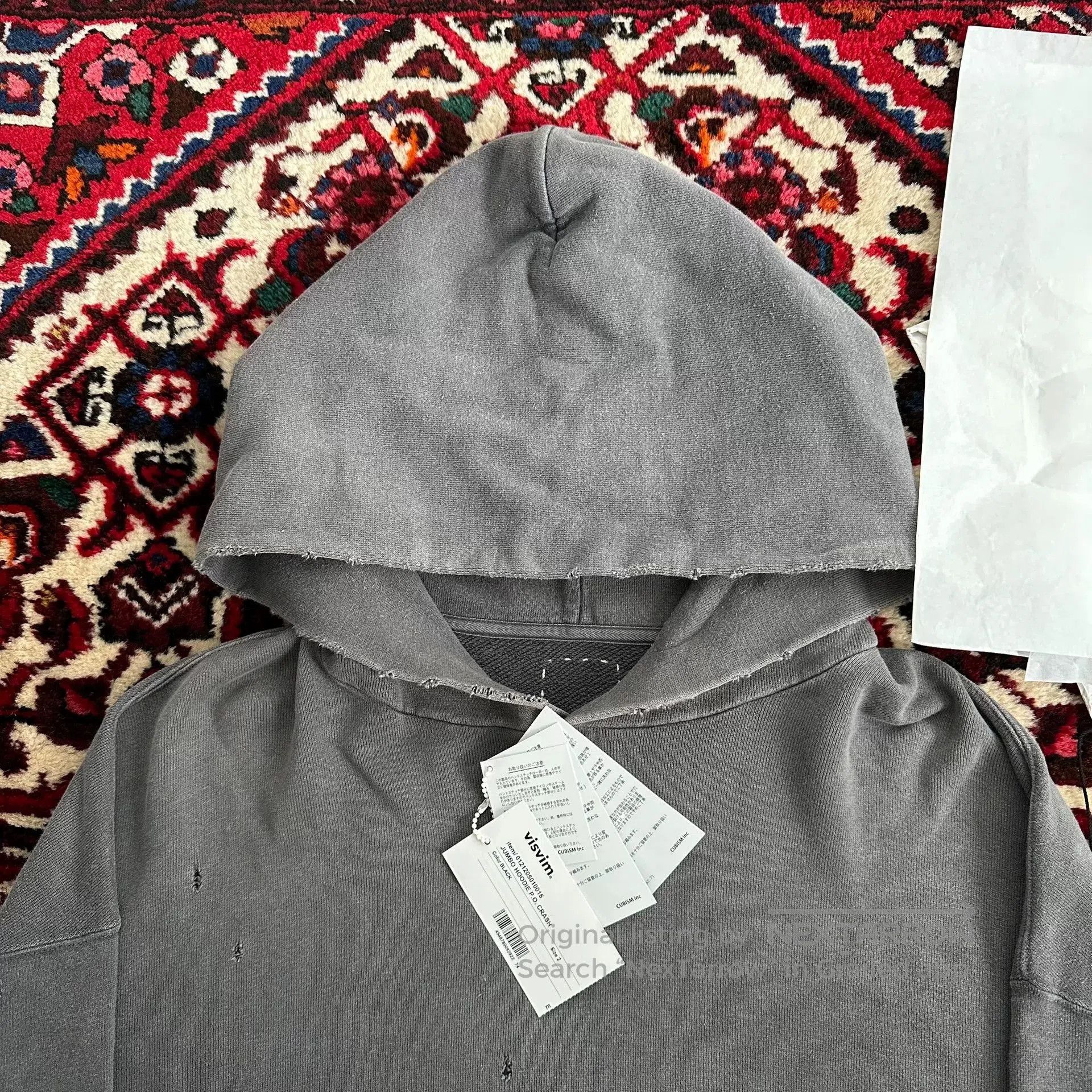 Visvim visvim jumbo hoodie in gray. Size US L / EU 52-54 / 3 - 4 Thumbnail