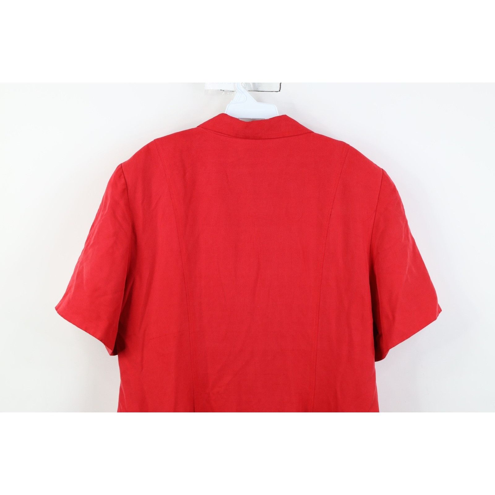 Vintage Vintage 90s Streetwear Career Short Sleeve Silk Dress Size XXL / US 16-18 / IT 52-54 - 17 Thumbnail