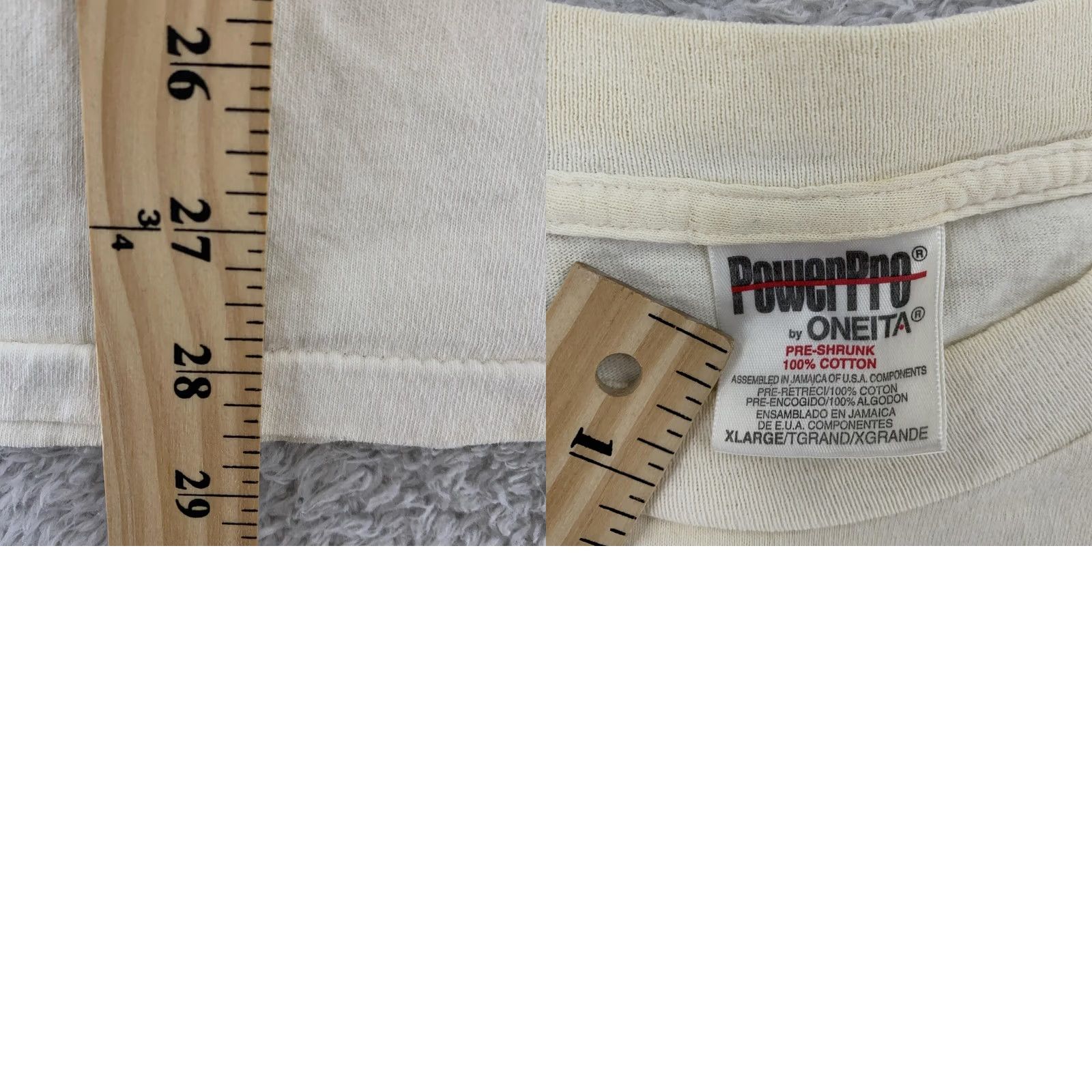 Vintage VINTAGE Distressed East Coast Sport Karate Center T-Shirt L/XL Mens Beige Cotton Short Sleeve Crew Neck Graphic Print 90s Jersey NJ Size US L / EU 52-54 / 3 - 9 Thumbnail
