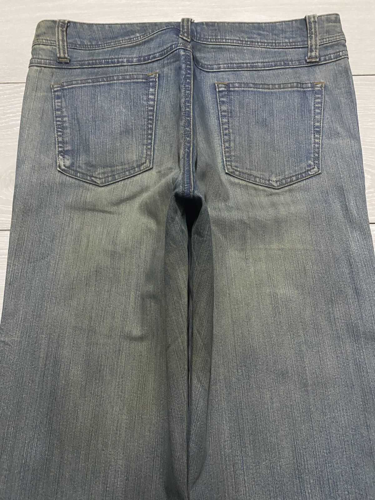 Japanese Brand Vintage Japanese Brand Crazy Mud Wash Distressed Flare Jeans Size US 30 / EU 46 - 4 Thumbnail