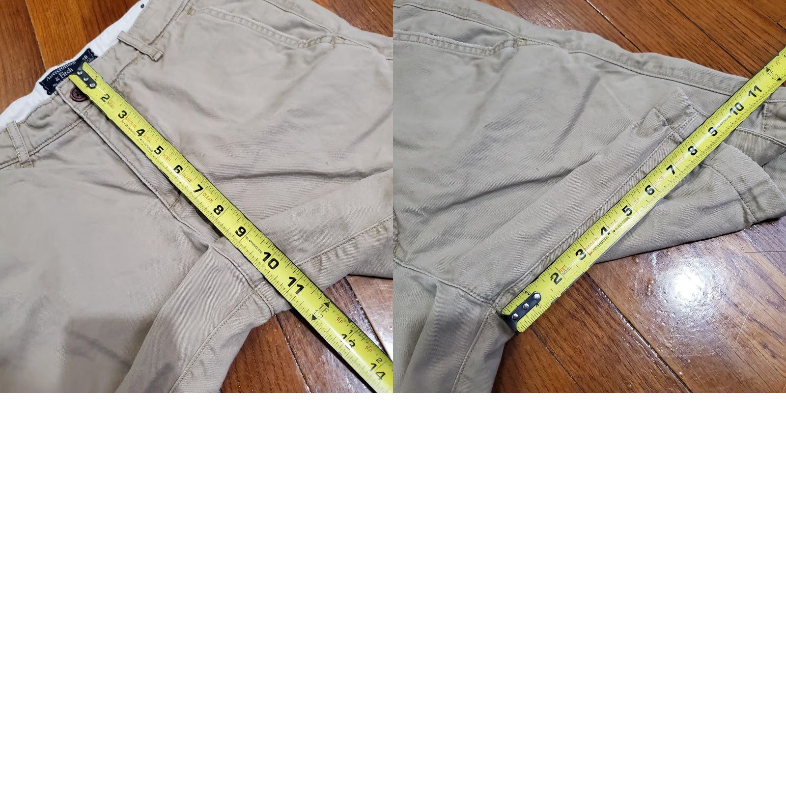 Abercrombie & Fitch Abercrombie & Fitch Shorts Mens 28 Beige Chino Flat Front 10 Inch Inseam Casual Size US 28 / EU 44 - 8 Thumbnail
