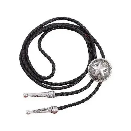 Other Vintage Star Leather Rope Bolo Tie Size ONE SIZE - 1 Thumbnail