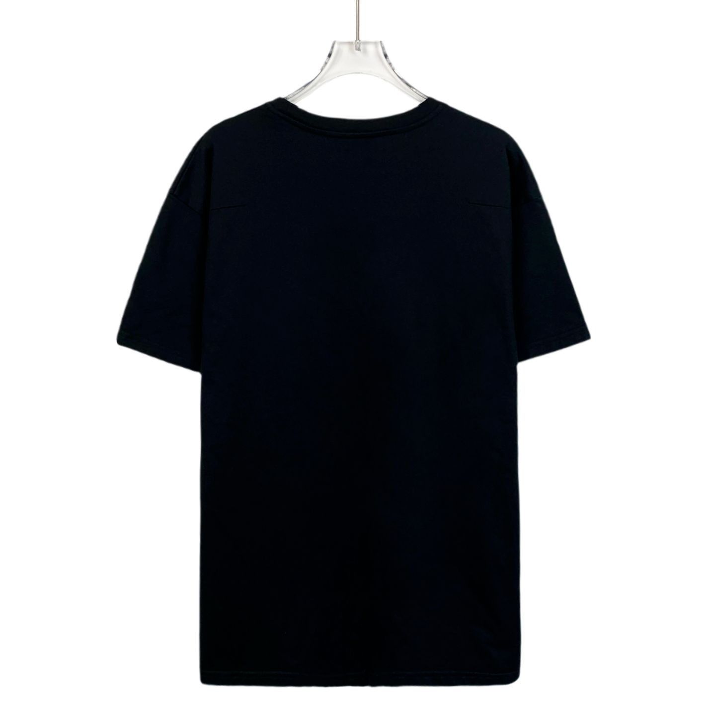 Louis Vuitton LOUIS VUITTON Black Cotton T-Shirt With Chain Detail & Logo Size XS / US 0-2 / IT 36-38 - 8 Thumbnail