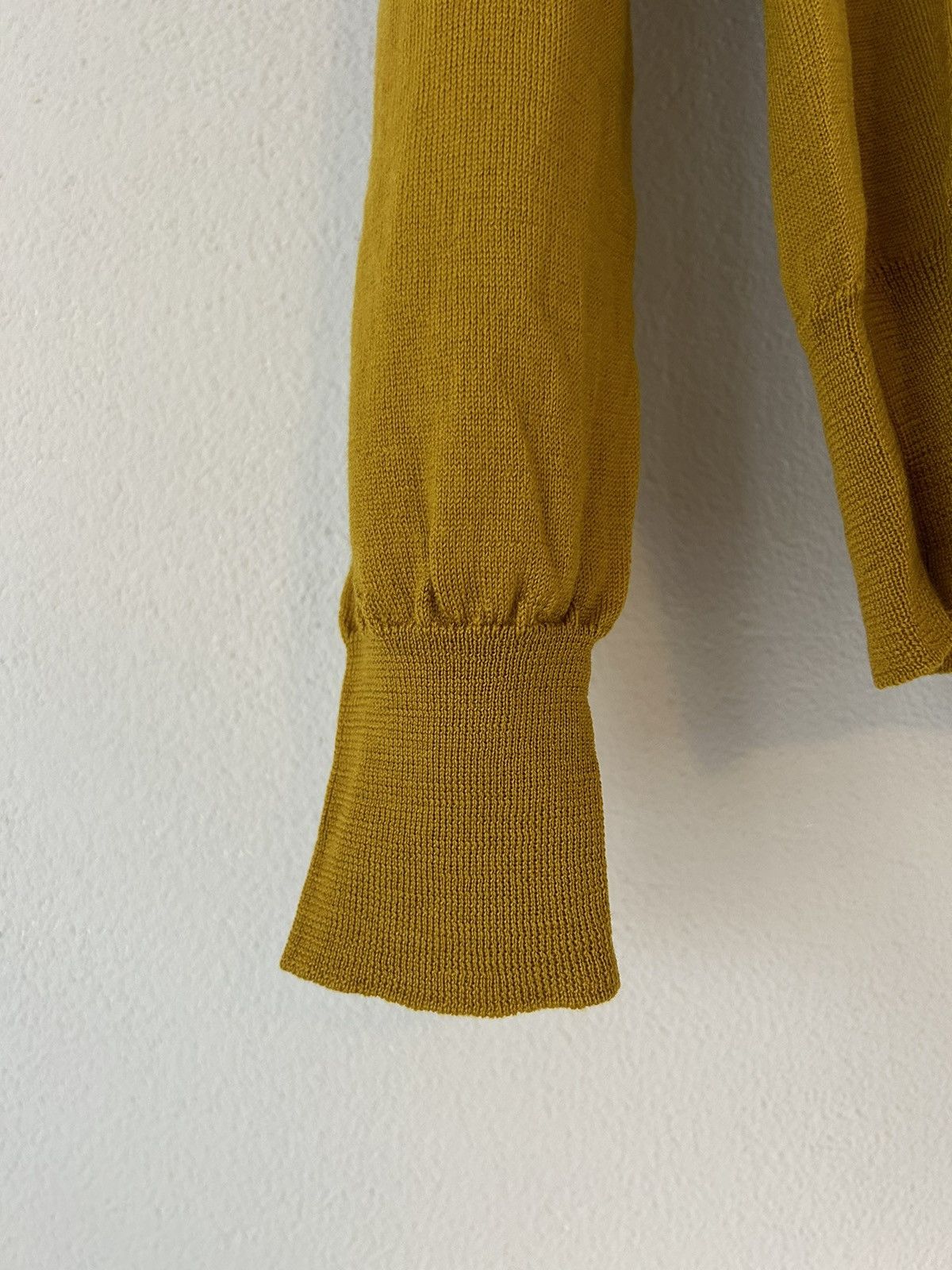 Maison Margiela Mustard Yellow Wool/Cotton Blend Turtleneck Sweater Size US M / EU 48-50 / 2 - 8 Thumbnail