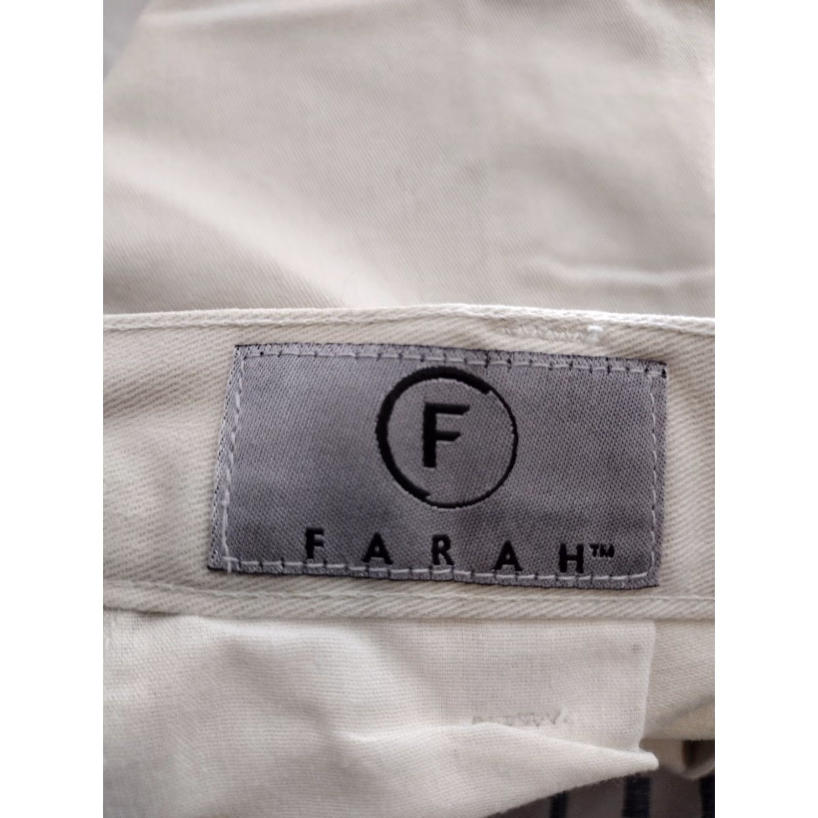Farah FARAH Chino Shorts Shirt 30W Tan Women 90s Casual 4-Pocket Slit Pockets Mid Rise Cotton Spandex Beachwear? Size 30" / US 8 / IT 44 - 5 Thumbnail