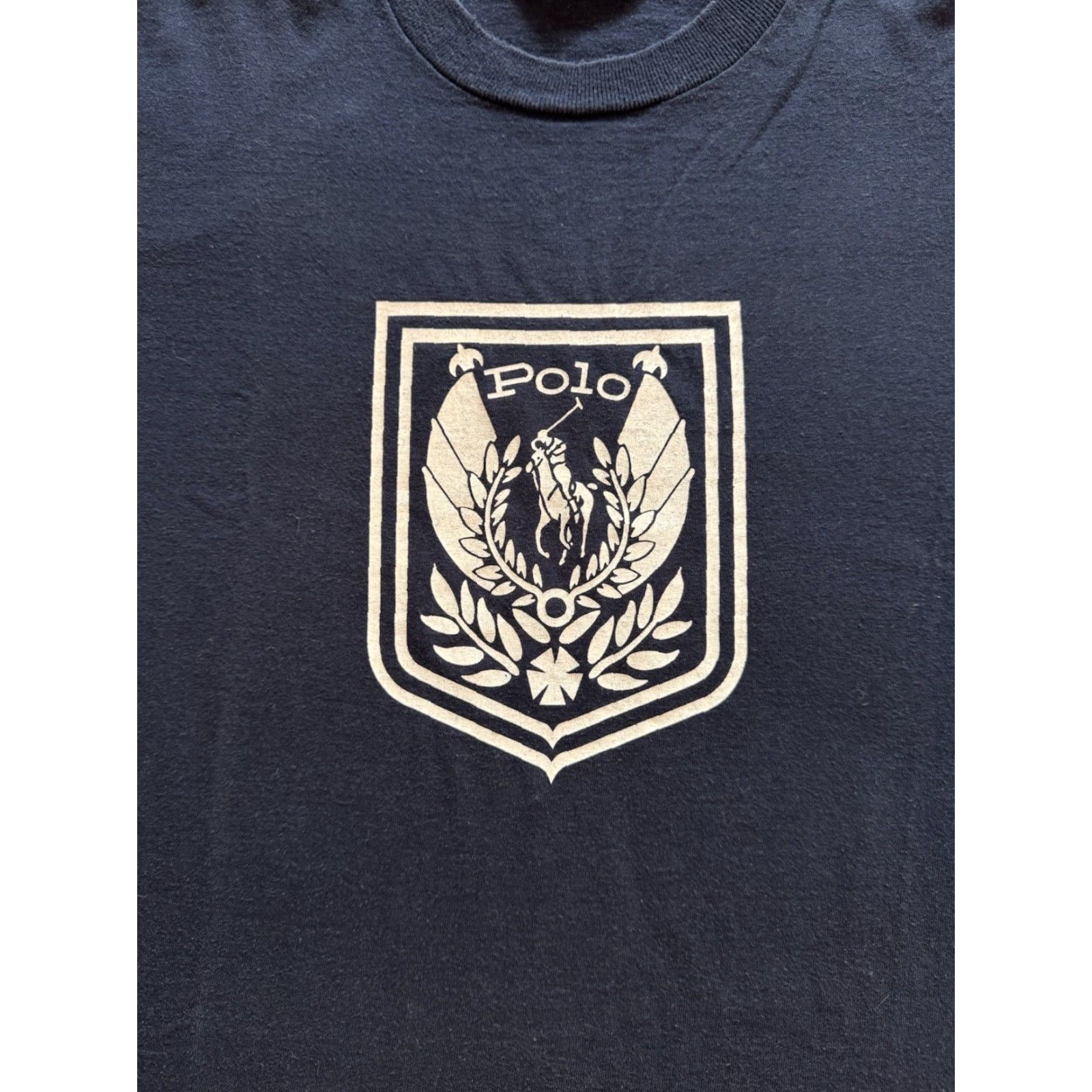 Polo Ralph Lauren VINTAGE Polo Ralph Lauren Polo Crest T Shirt L Polo Stadium Polo Sport USA Shirt Mens 80s Size US L / EU 52-54 / 3 - 2 Thumbnail