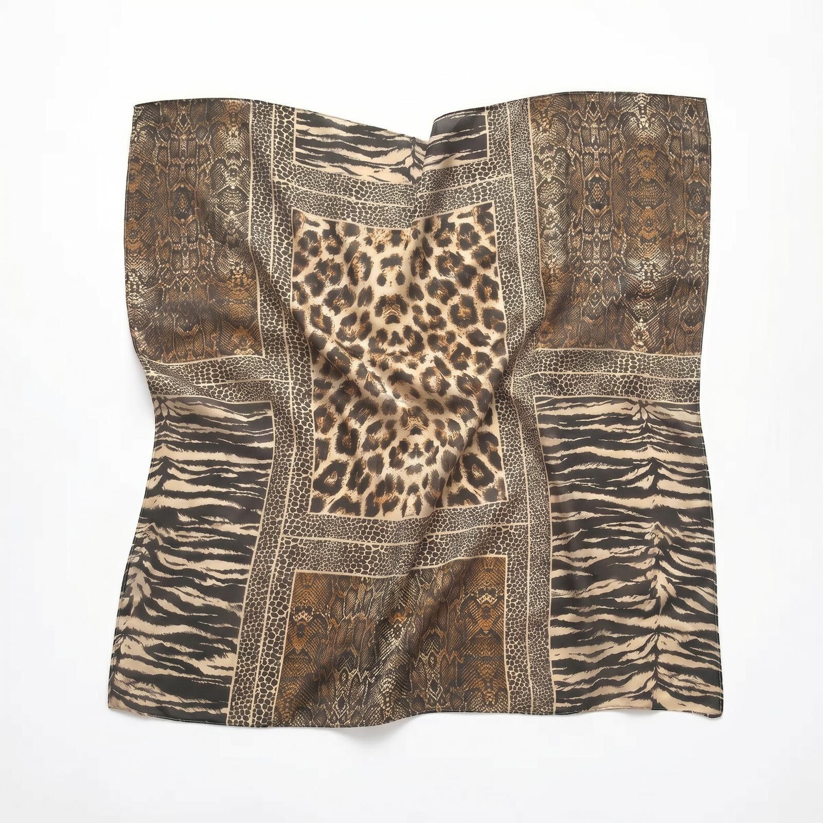 Japanese Brand Leopard Print Headscarf Y2K Bandana Festival Hair Scarf Size ONE SIZE - 6 Thumbnail