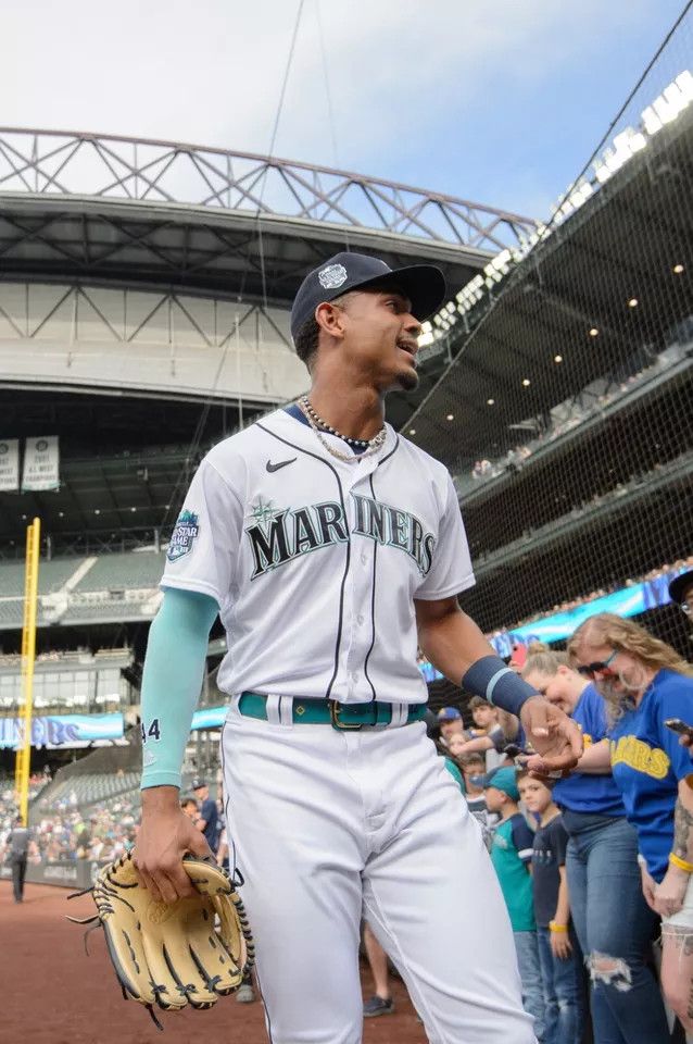 Vintage SEATTLE MARINERS JERSEY LEWIS VINTAGE 90s RARE BASEBALL Size US L / EU 52-54 / 3 - 11 Thumbnail