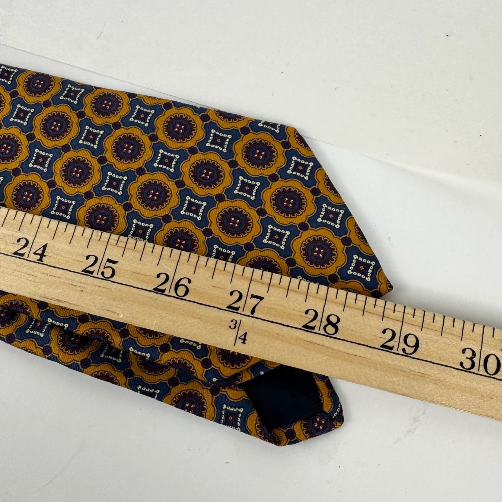 Brooks Brothers Brooks Brothers Makers Pre Silk Blue Geometric Pattern Neck Tie Classic 57"-60" Men Logo Adjustable Size ONE SIZE - 6 Thumbnail