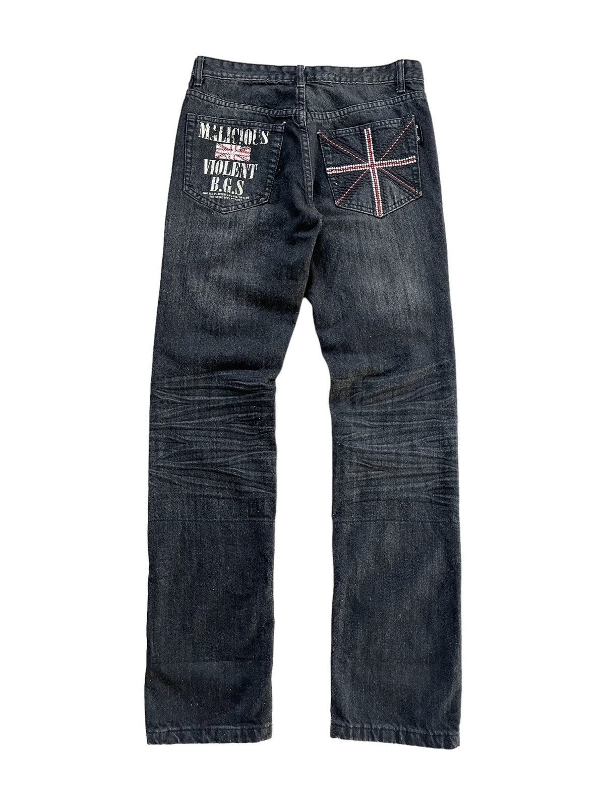 14th Addiction BERNINGS SHO SEDITIONARIES POEM DISTRESSED PUNK STYLE DENIM Size US 32 / EU 48 - 2 Thumbnail