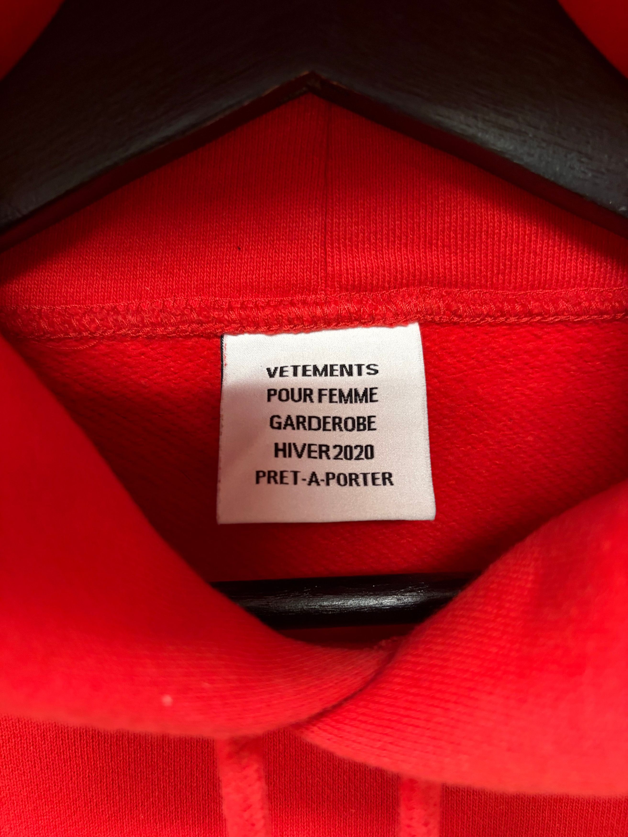 Vetements AW2020 Vetements ‘Coke’ Arabic Logo Red Pullover Hoodie Size US XS / EU 42 / 0 - 4 Thumbnail