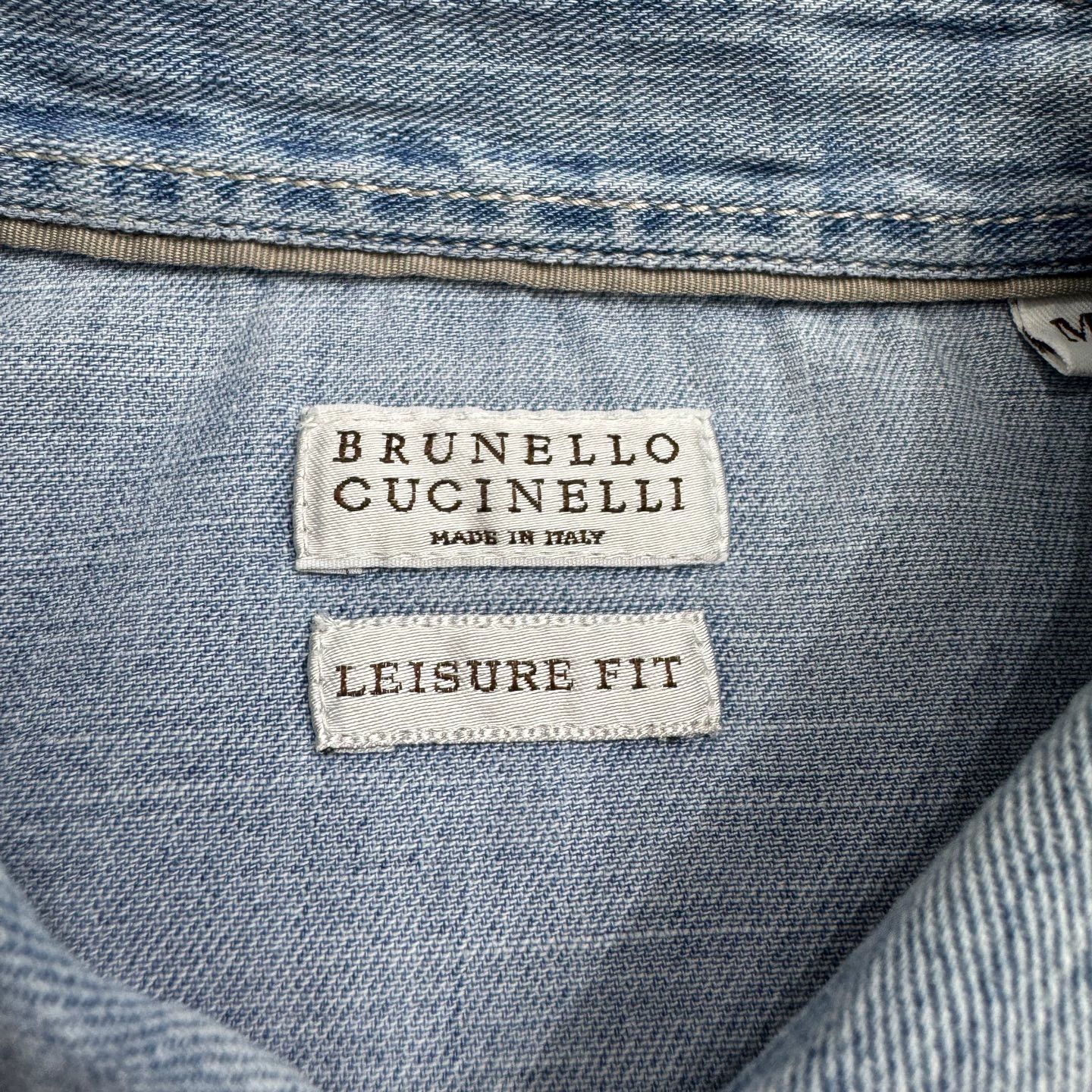 Brunello Cucinelli BRUNELLO CUCINELLI Washed Distressed Denim Jacket M Size US M / EU 48-50 / 2 - 2 Thumbnail