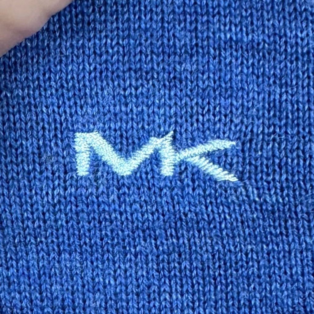 Michael Kors VINTAGE? No — Michael Kors Sweater Knit Mens 2XL Blue V-Neck Pullover Casual Long Sleeve Size US XXL / EU 58 / 5 - 6 Thumbnail