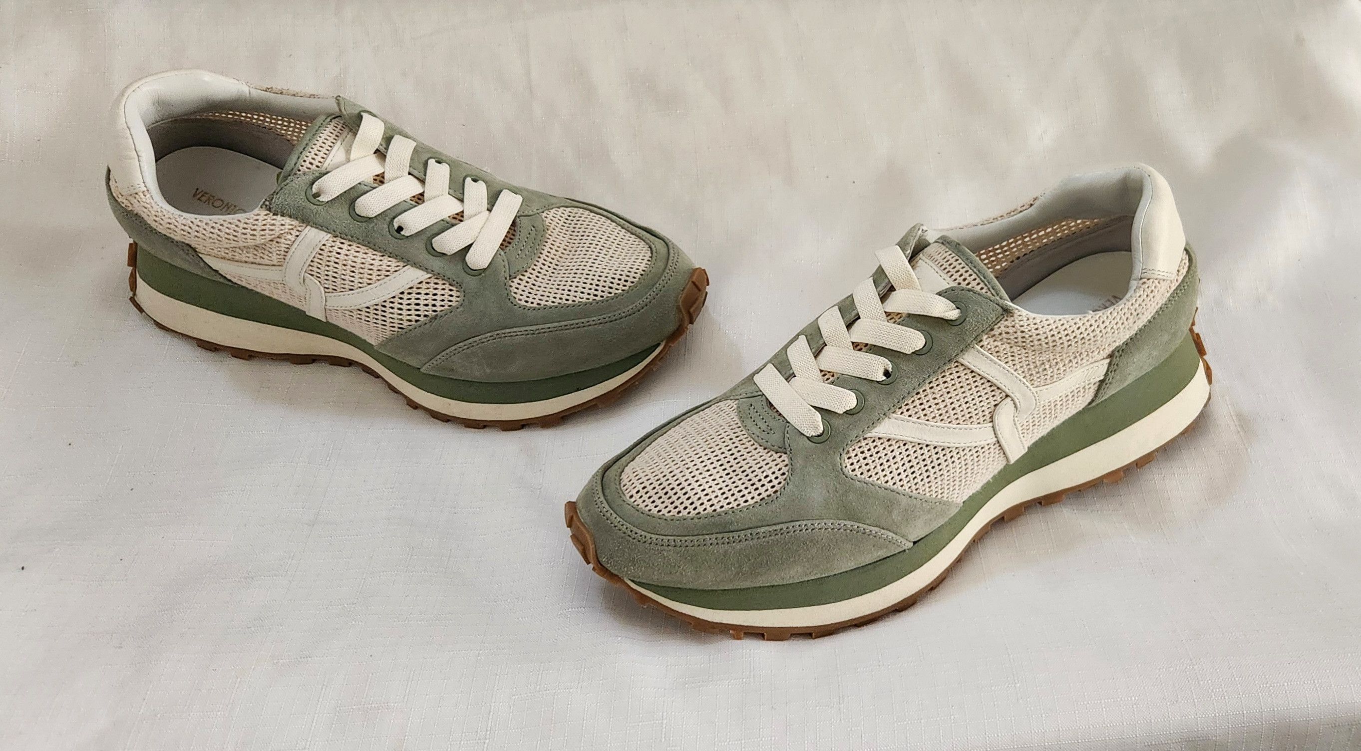 Designer × Veronica Beard Veronica Beard Valentina Wedge Slip-On Sneaker Sage Green 12 Size US 12 / IT 42 - 1 Thumbnail