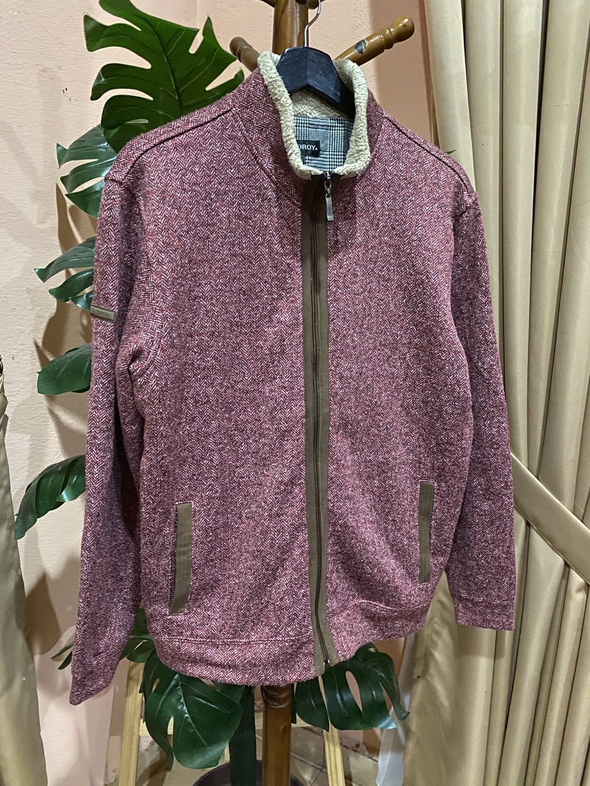 Vintage Vintage TOROY Zip-Up Wool Blend Jacket with Sherpa Collar Size US M / EU 48-50 / 2 - 3 Thumbnail