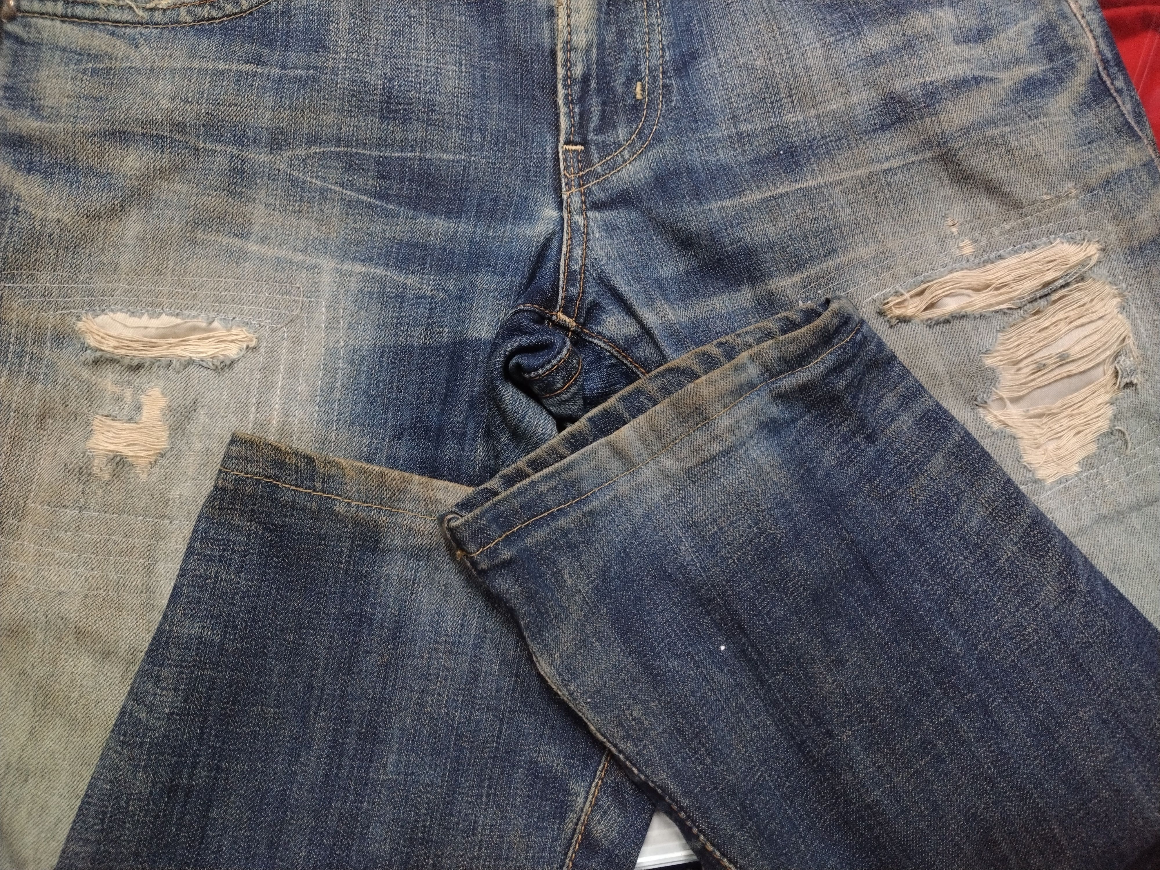Edwin 💥Distressed Edwin E Function Awesome Character Jeans Size US 32 / EU 48 - 8 Thumbnail