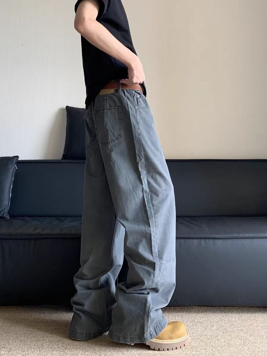 Japanese Brand Vintage washed workwear straight leg baggy jeans Size US 30 / EU 46 - 3 Thumbnail