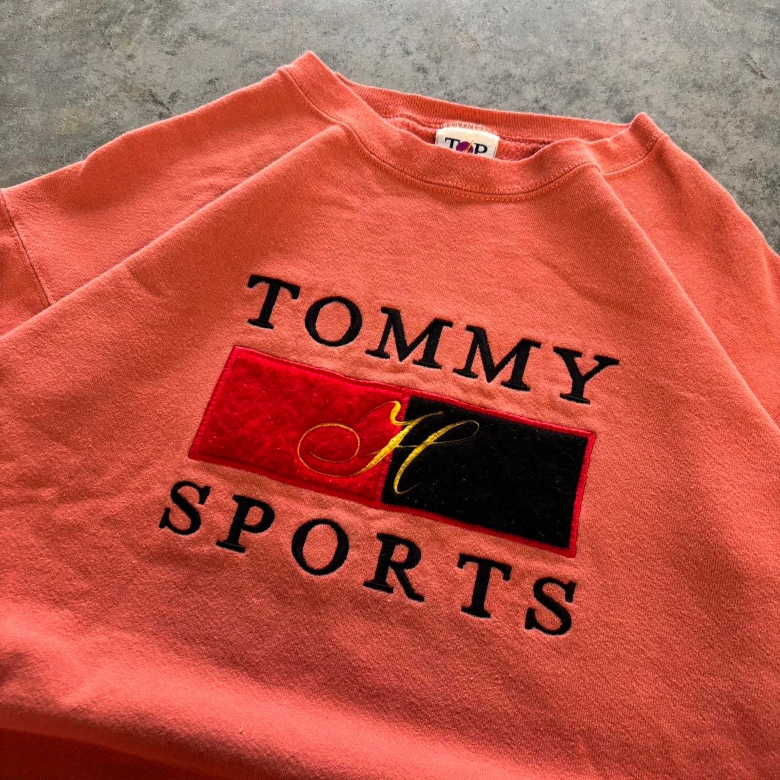 Tommy Hilfiger × Tommy Jeans × Vintage Vintage 90s Tommy Sports Embroidered Crewneck Sweatshirt Size US L / EU 52-54 / 3 - 2 Thumbnail