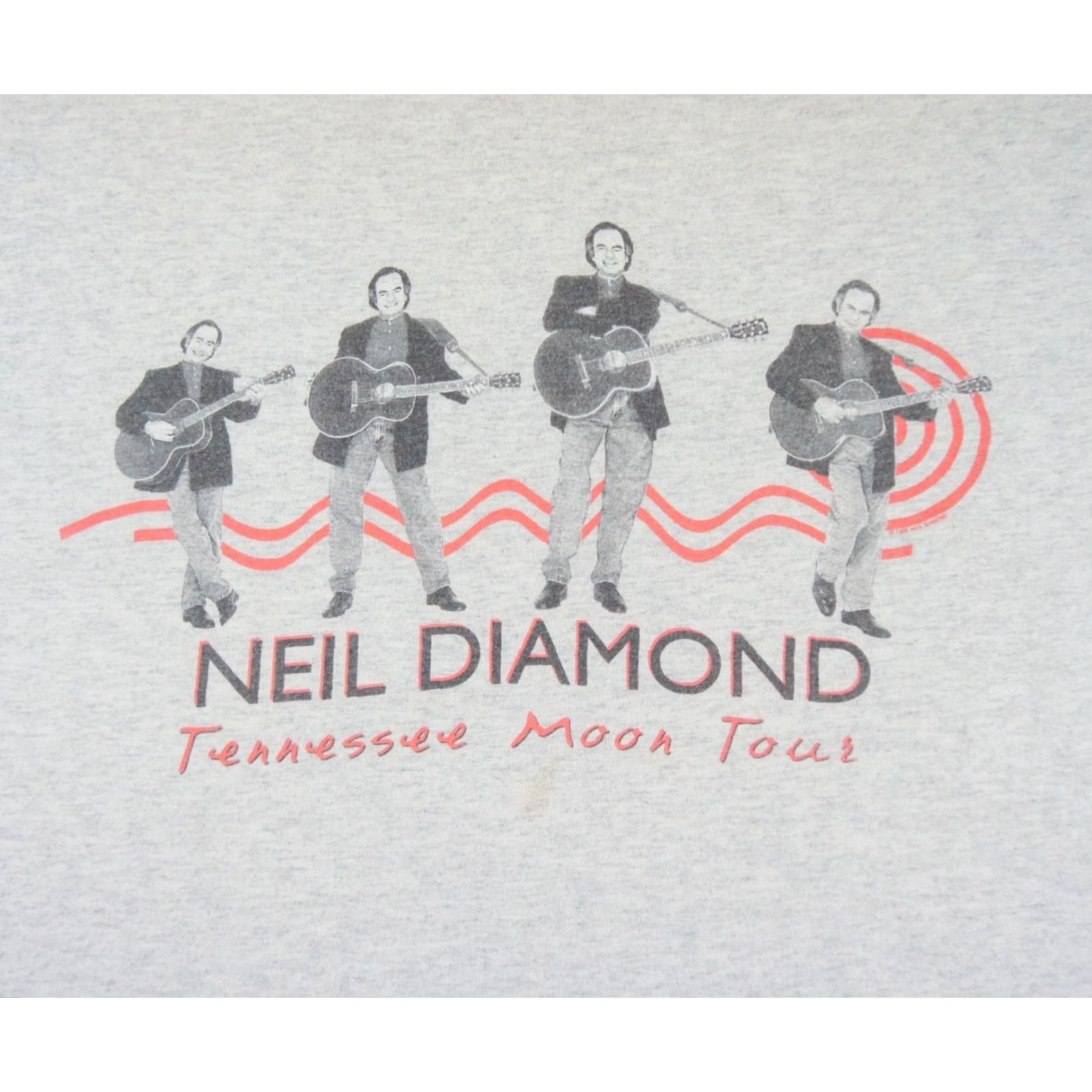 Vintage VINTAGE Neil Diamond T-Shirt Men XL Gray 90s Music Band Concert Cotton Logo Size US XL / EU 56 / 4 - 2 Thumbnail