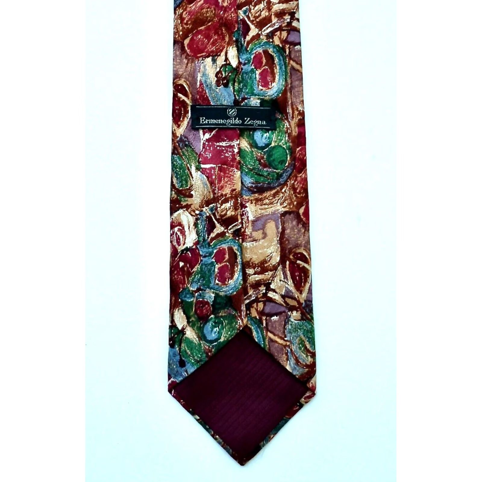 Ermenegildo Zegna Ermenegildo Zegna Tie Silk Luxury Abstract Made in Italy Men's Size ONE SIZE - 4 Thumbnail