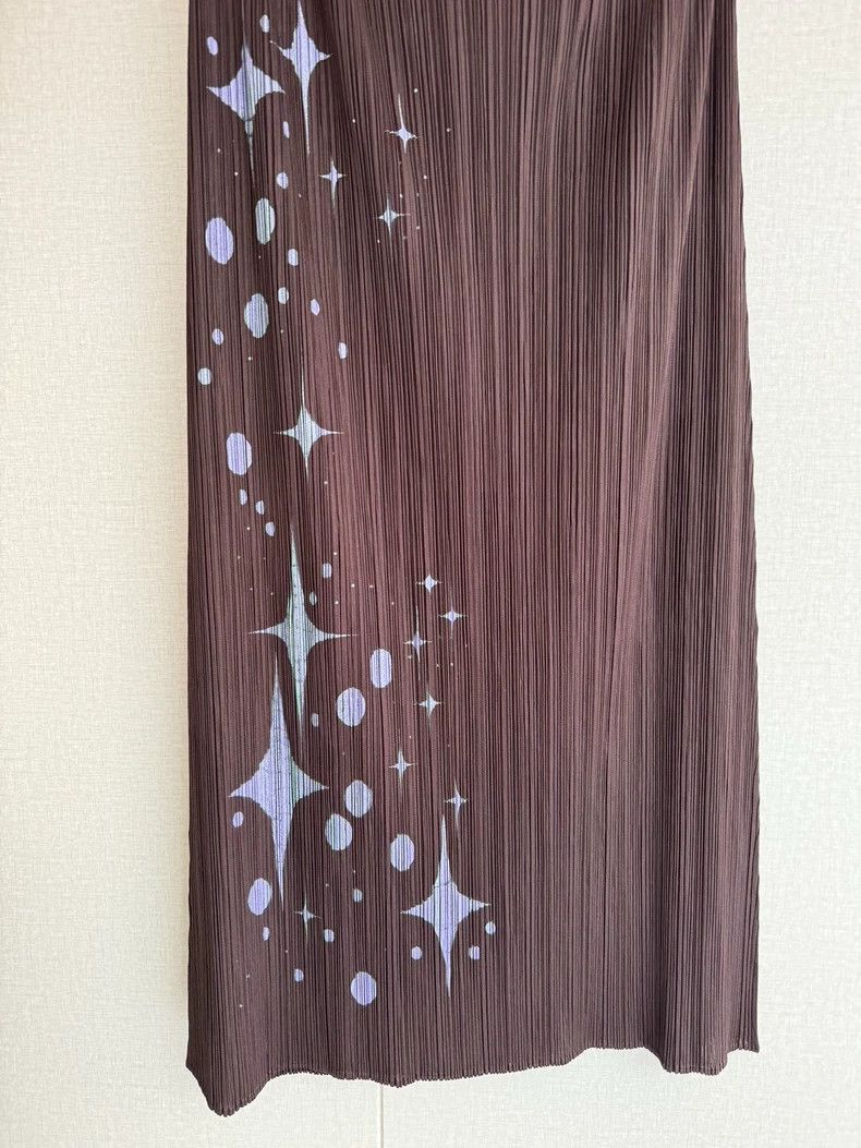 Issey Miyake issey miyake size:4 Purple pleated skirt Size 42" / US 20 - 2 Thumbnail