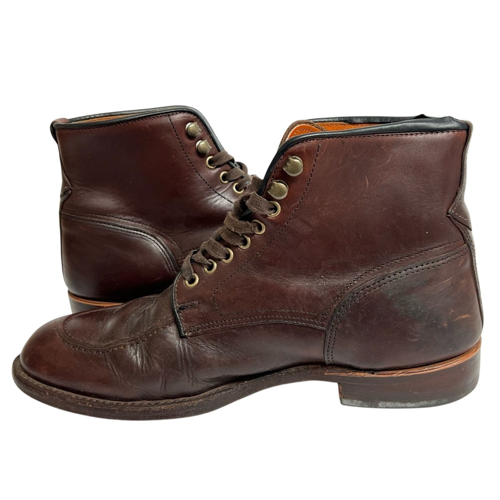 Frye FRYE Walter Made In USA Lace Up Brown All Leather Boots Men Size US 11 / EU 44 - 9 Thumbnail