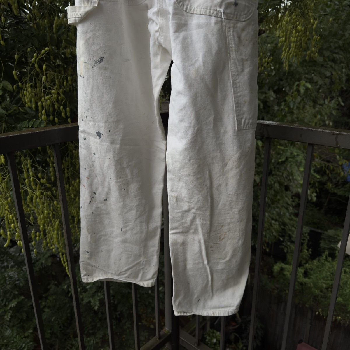 Vintage Thrashed Faded Paint Splattered Work Pants ERD Grunge RRL Size US 30 / EU 46 - 10 Thumbnail