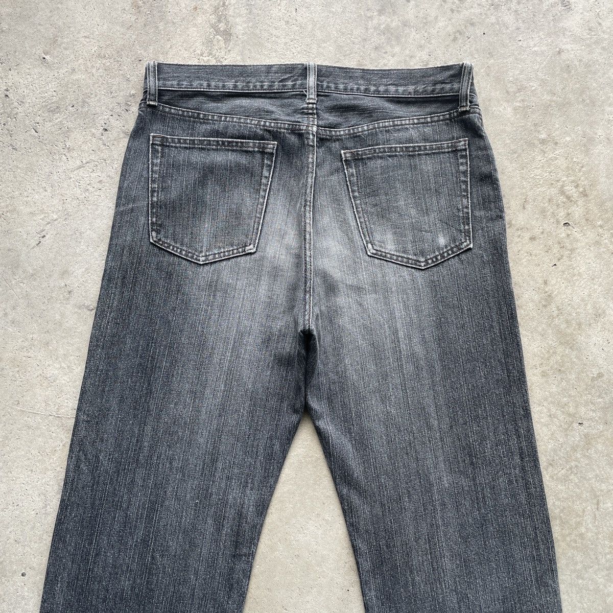 Japanese Brand × Jean × Vintage Vintage Japanese Black Faded Denim Jeans Pants W33x30.5 Size US 33 - 10 Thumbnail