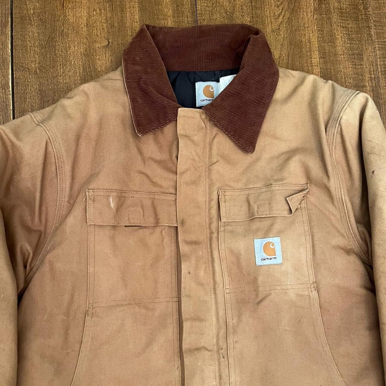 Carhartt 90s Brown Carhartt Arttic Jacket CQ186 / Union MADE Size US L / EU 52-54 / 3 - 7 Thumbnail
