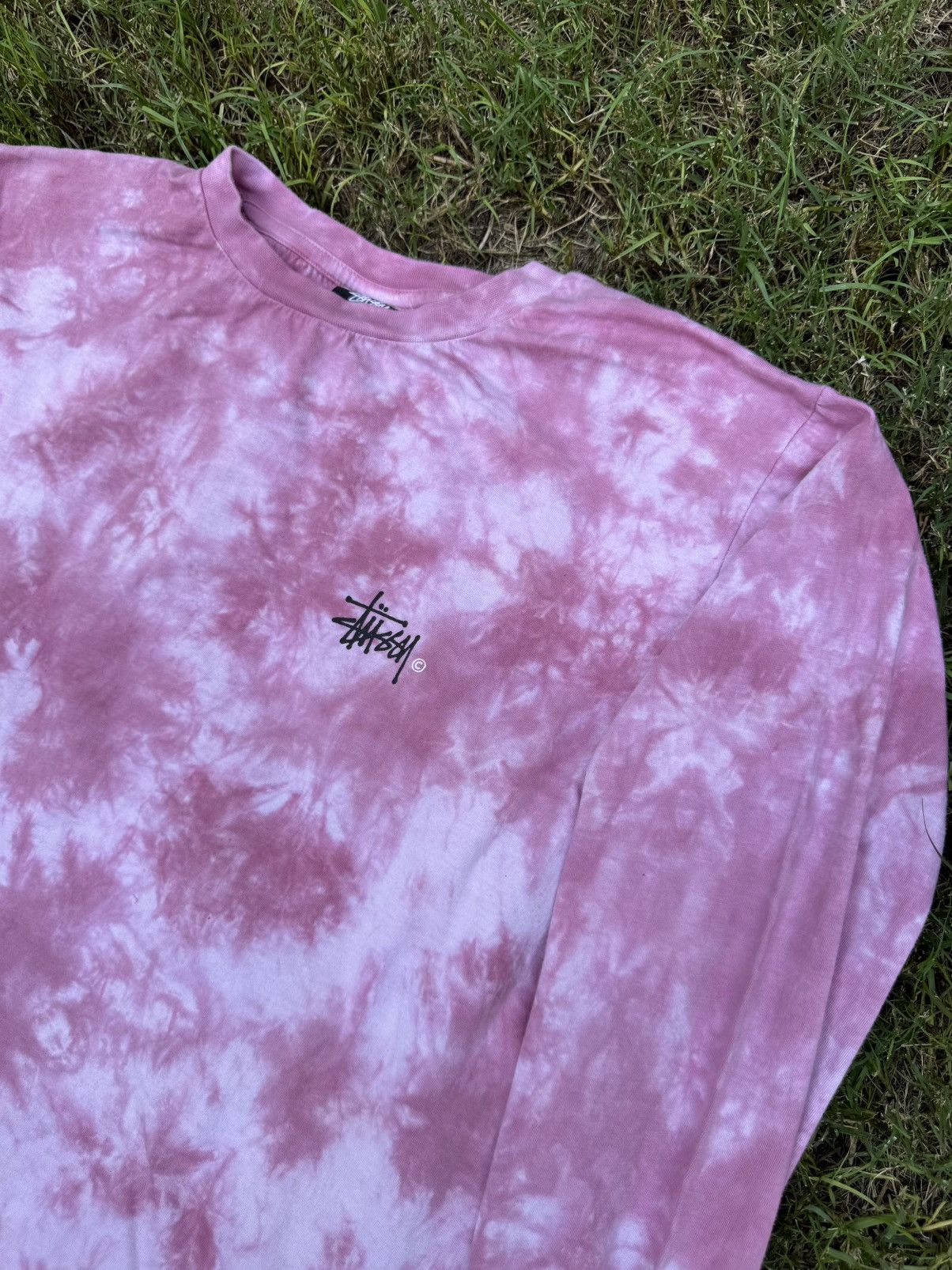 Stussy Stussy Women's Verna Tie Dye Long Sleeve in Light Pink Size US L / EU 52-54 / 3 - 6 Thumbnail