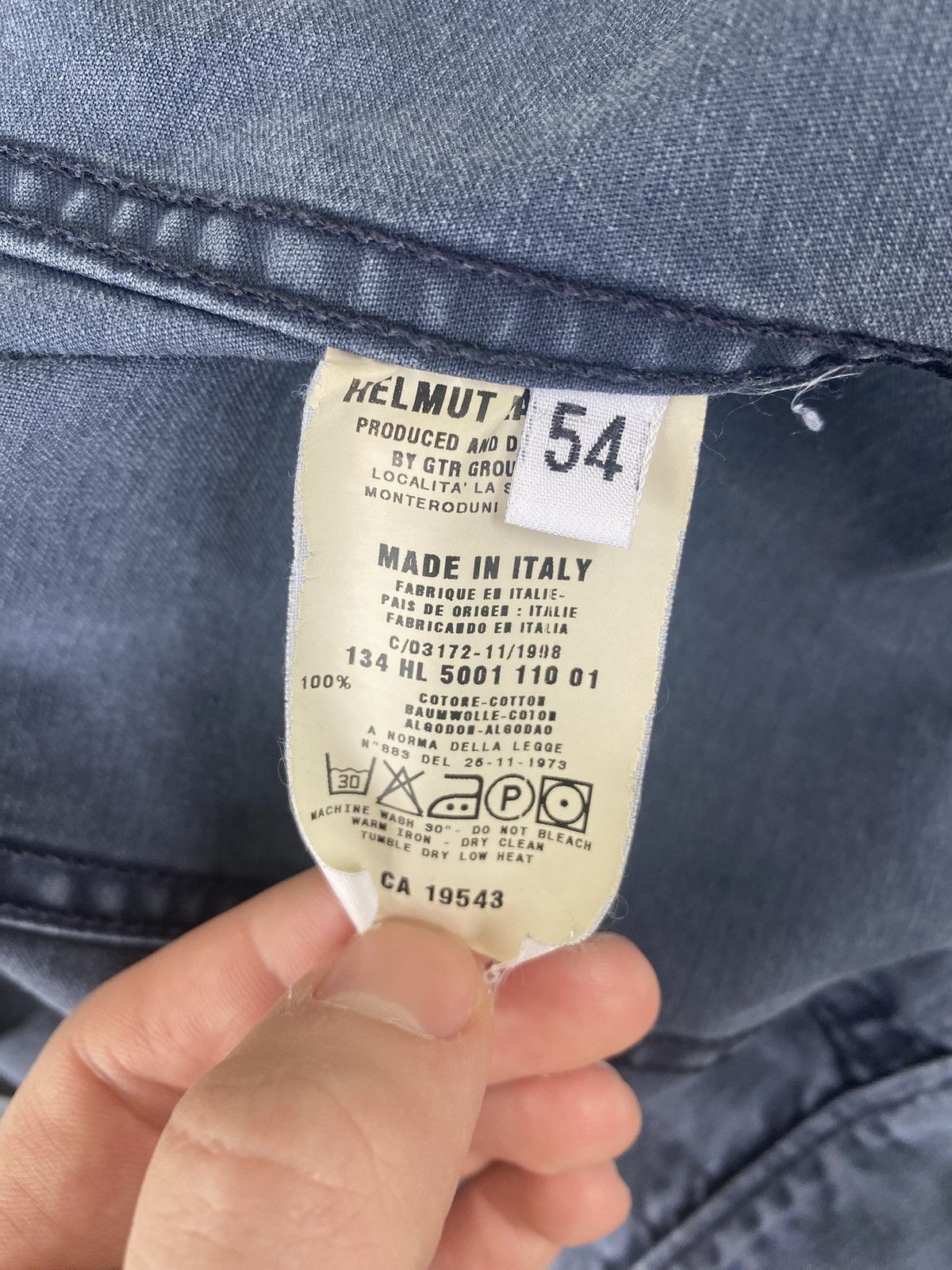 Helmut Lang 1998 Type 3 Faded Jacket Size US L / EU 52-54 / 3 - 6 Thumbnail