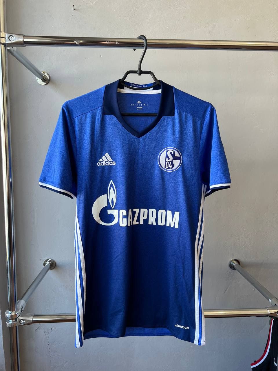 Adidas 2016/18 SCHALKE 04 HOME SOCCER JERSEY FOOTBALL SHIRT ADIDAS Size US S / EU 44-46 / 1 - 3 Thumbnail