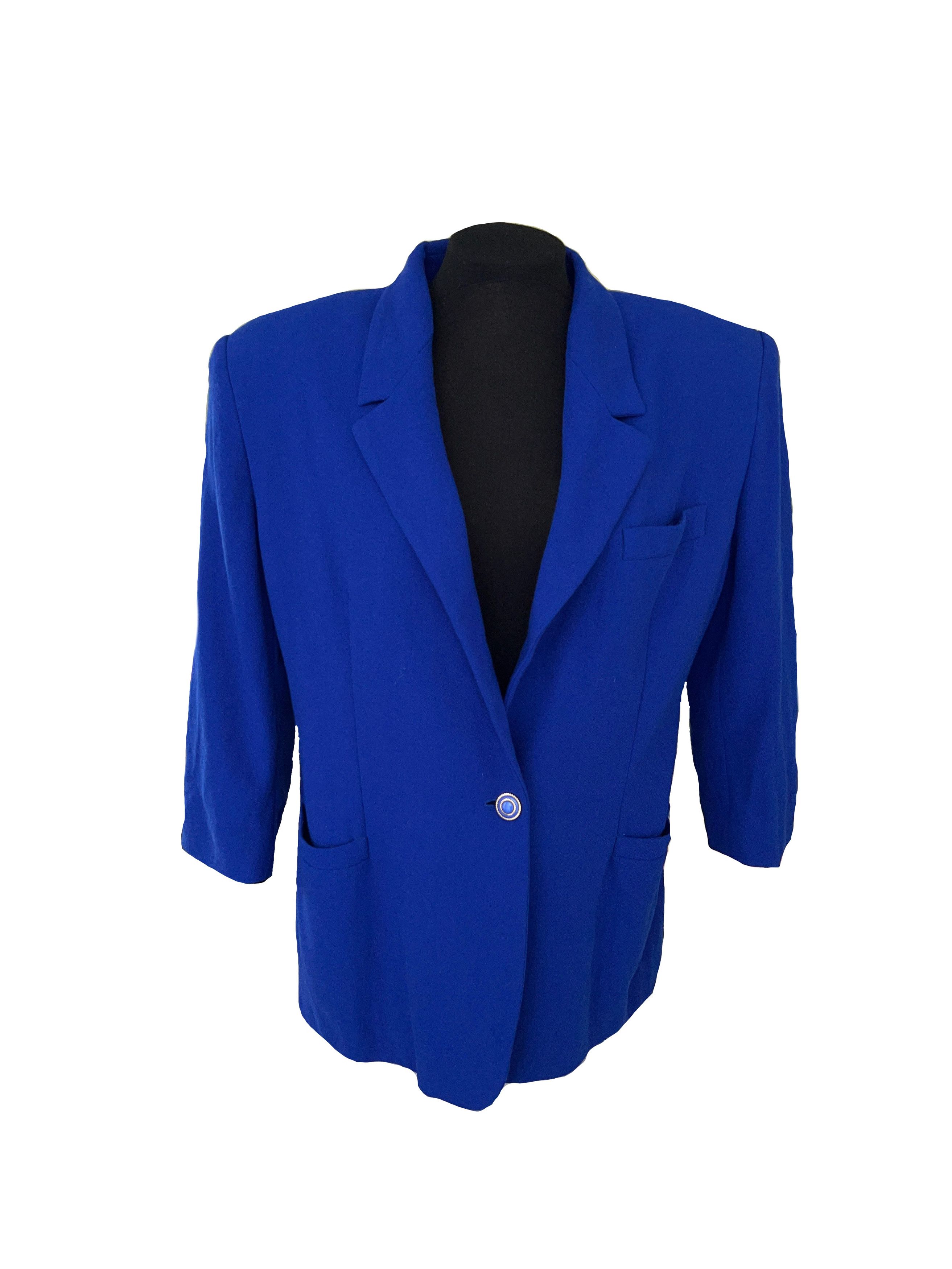 Versace × Versus Versace × Vintage Womens Versus Gianni Versace Wool Blazer Jacket Size 34 / 48 Size XL / US 12-14 / IT 48-50 - 13 Thumbnail