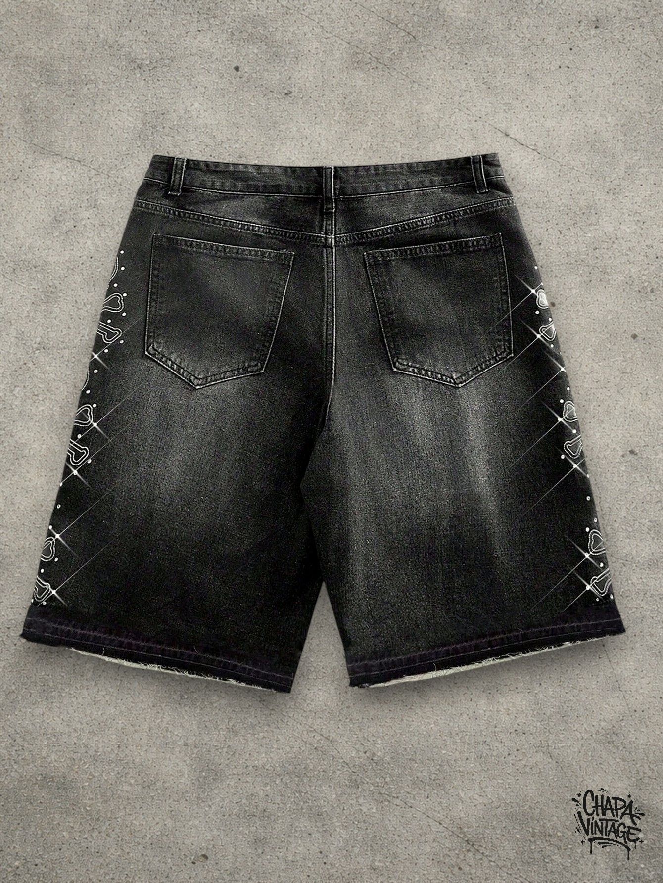 Japanese Brand Skull jeans shorts Size US 32 / EU 48 - 2 Thumbnail