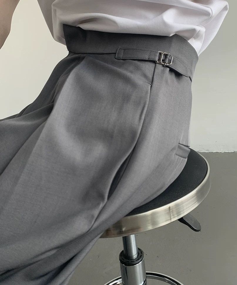 Japanese Brand × Vintage Cleanfit retro pleated buckle loose fit pants Size US 30 / EU 46 - 6 Thumbnail
