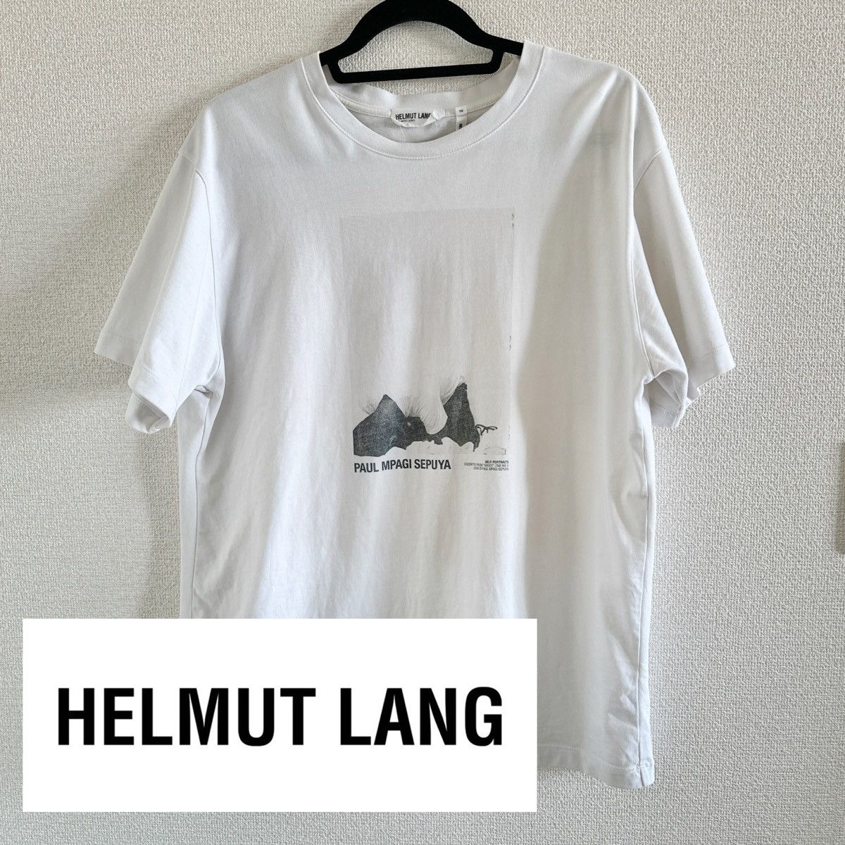 image of Helmut Lang Artist Series Paul Mpagi Sepuya in White, Men's (Size XL)