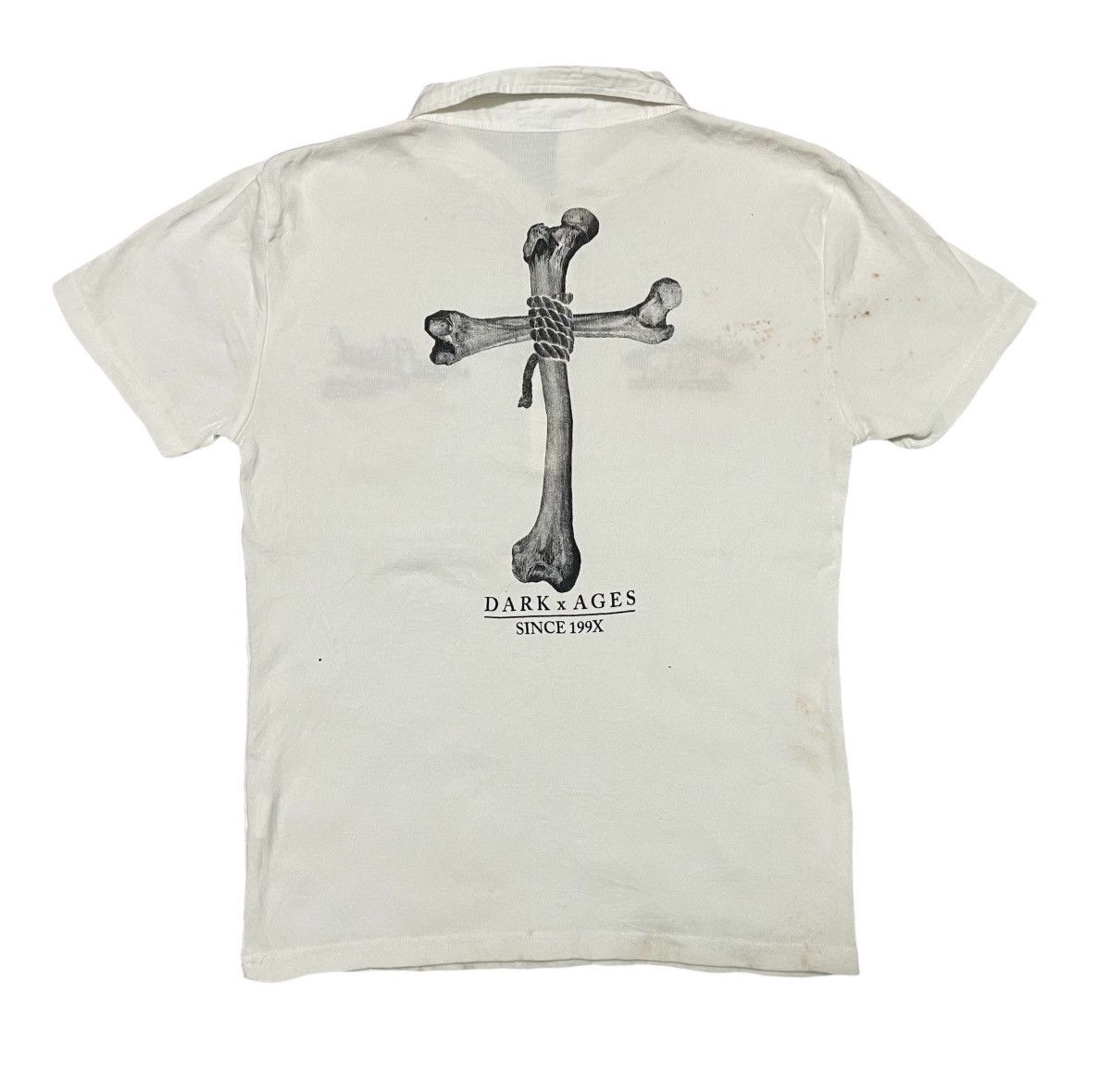 In The Attic 2000s IN THE ATTIC HOMME HALF BUTTON BONES TEES Size US S / EU 44-46 / 1 - 2 Thumbnail