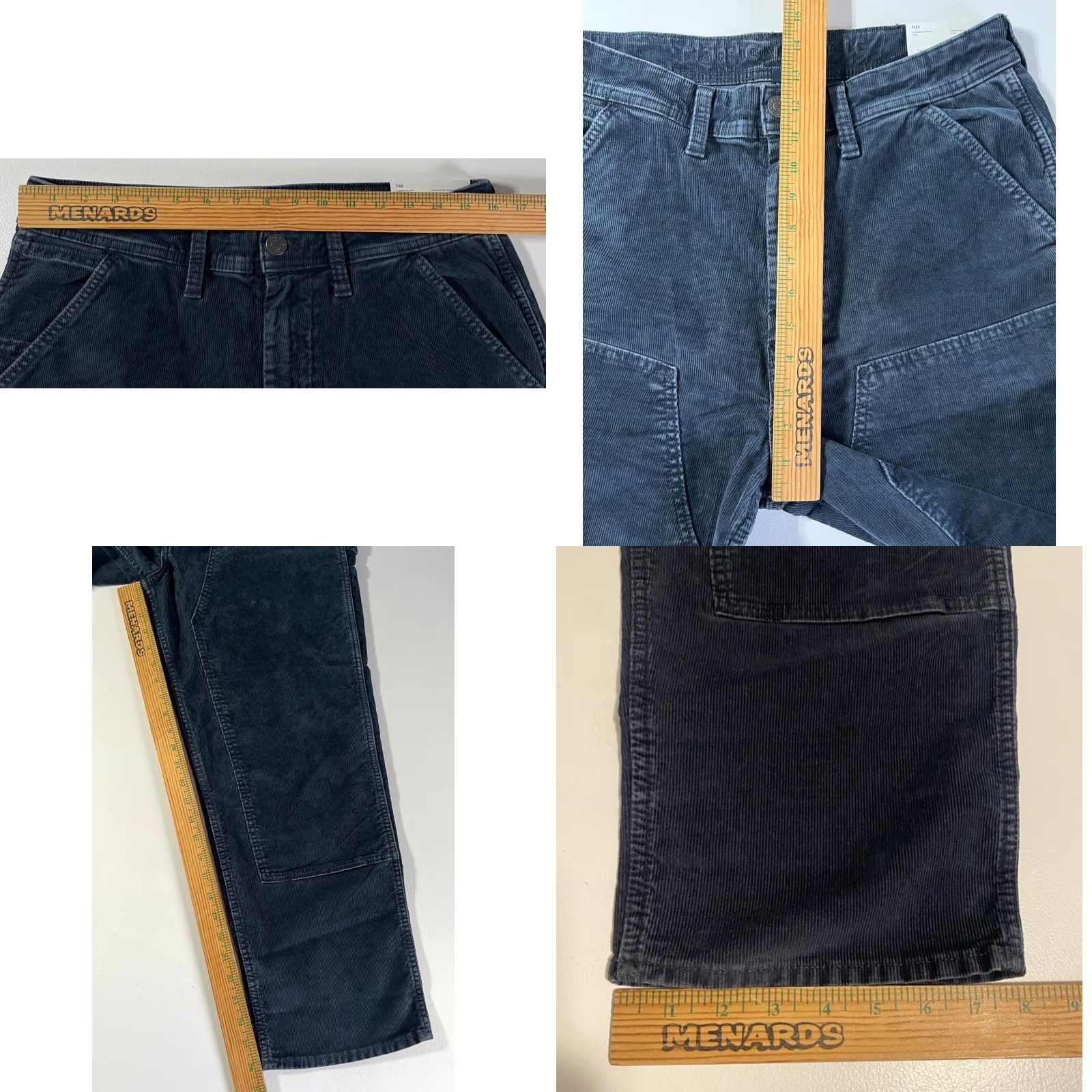 American Eagle Outfitters NWT American Eagle Outfitters Men’s Corduroy Flex Carpenter Pants 30 Blue Straight Leg Relaxed Denim? Size US 30 / EU 46 - 10 Thumbnail