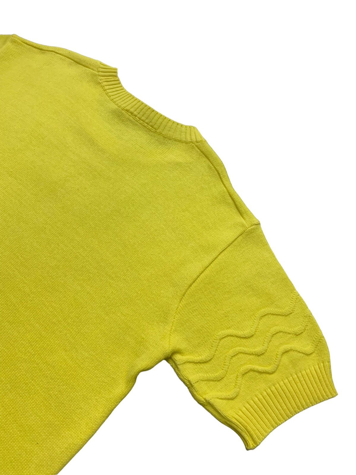 Courreges × Designer Vintage 70’s Courreges Ribbed Knit Short Sleeve Top Size S / US 4 / IT 40 - 10 Thumbnail