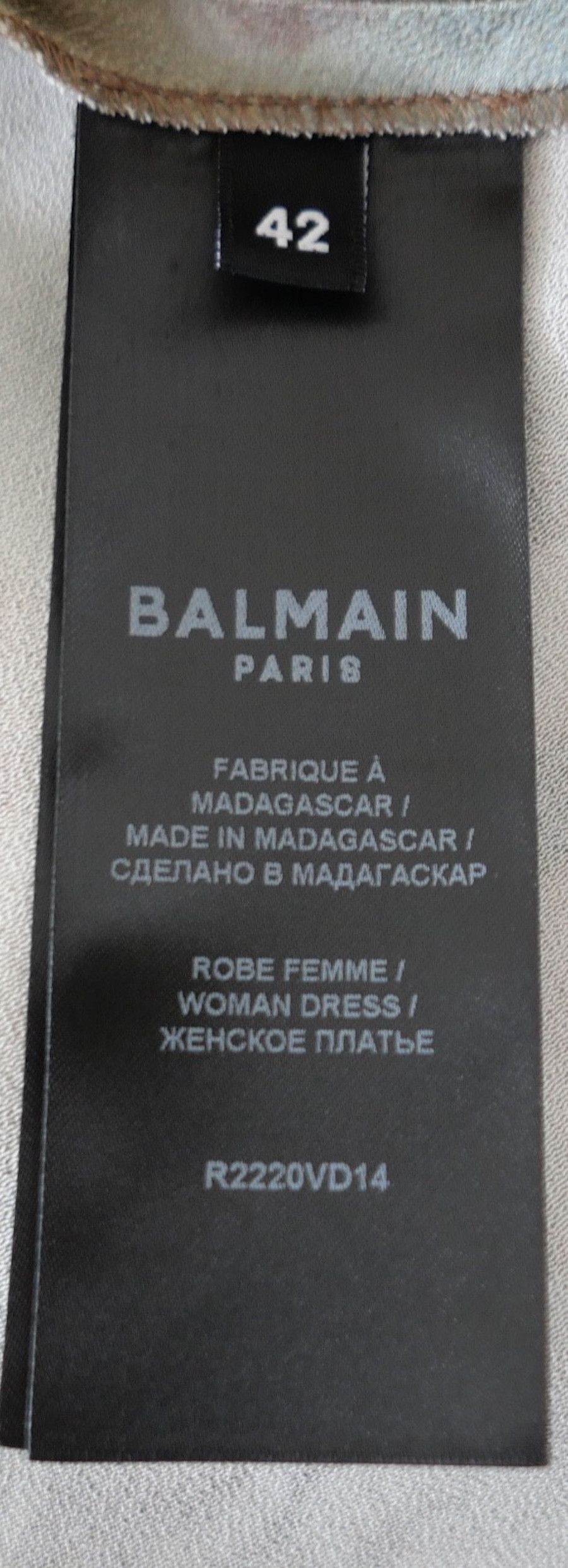 Balmain Balmain Sky Print Satin Mini Dress £1950 NWT FR42/UK14 Size M / US 6-8 / IT 42-44 - 8 Thumbnail