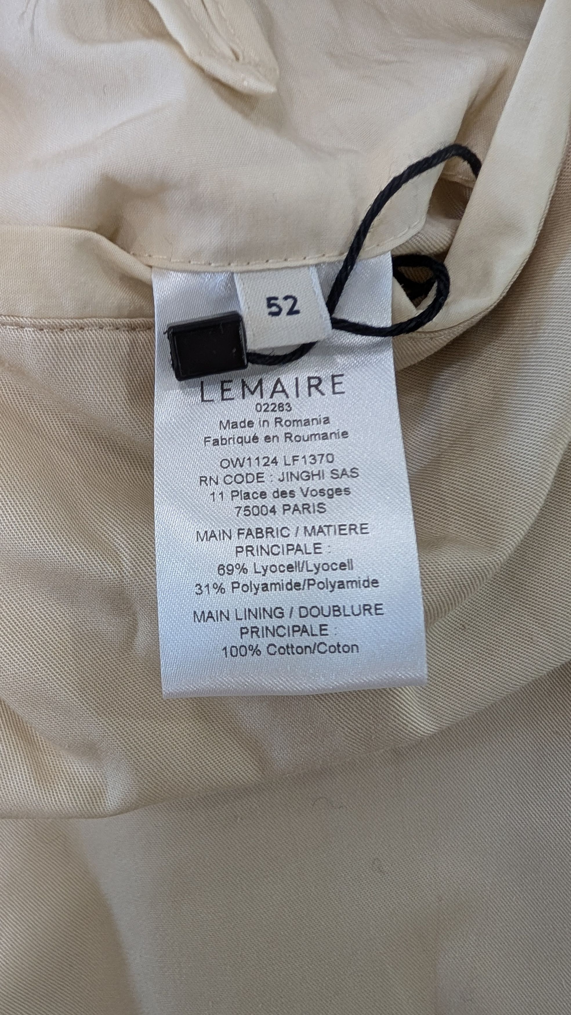 Lemaire Lemaire Creamy White Zipped Technical Blouson - Size LARGE Size US L / EU 52-54 / 3 - 14 Thumbnail