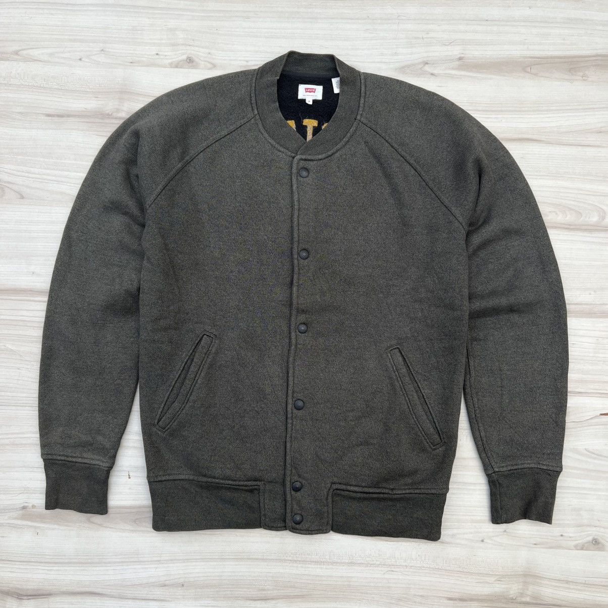 Levi's Levi's Men's Fleece Bomber Jacket Size US M / EU 48-50 / 2 - 2 Thumbnail