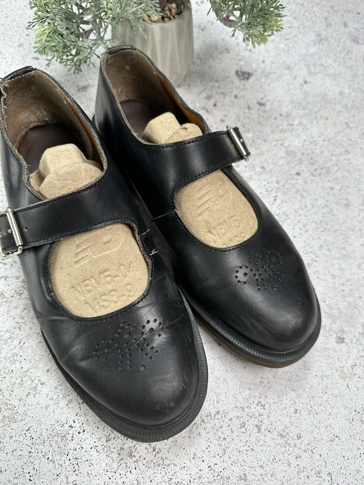 Dr. Martens × Vintage Vintage 90s Dr Martens Goth Chunky Platform Leather Mules 10 Size US 8 / EU 41 - 5 Thumbnail